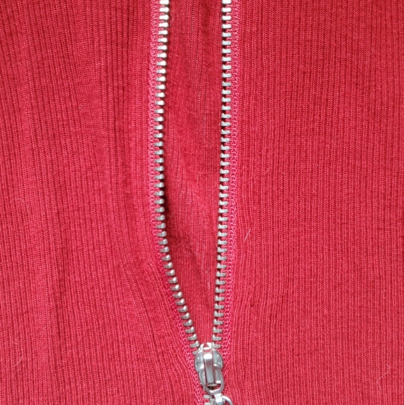 2/$20 | GARAGE Ribbed Short Sleeve Zipper Polo - Picture 6 of 6